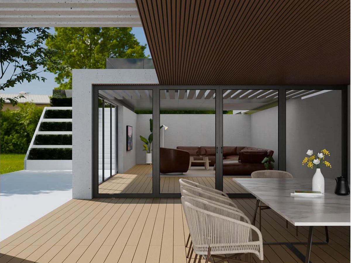 Modern Oasis : Transform Your Courtyard with Sleek WPC Cladding & Decking