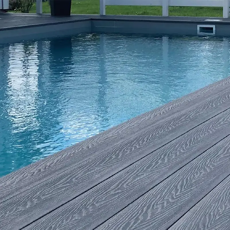 EclipseGrain Waterproof UV Resistant Composite Decking for Poolside